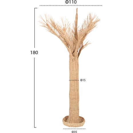 ΔΙΑΚΟΣΜΗΤΙΚΟ ΔΕΝΤΡΟ HM7871 RATTAN ΣΕ ΦΥΣΙΚΟ ΧΡΩΜΑ Φ110x180Yεκ.