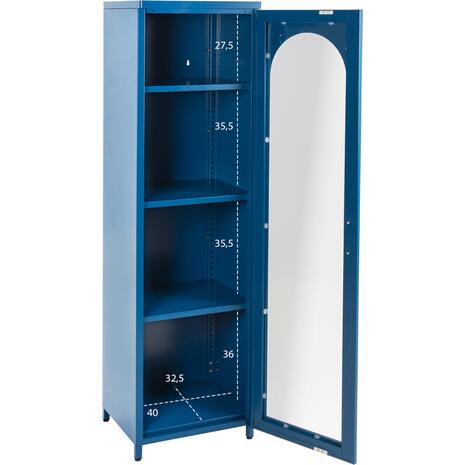 ΜΕΤΑΛΛΙΚΟ ΨΗΛΟ ΝΤΟΥΛΑΠΙ ΒΙΤΡΙΝΑ CARIL HM9570.04 ΜΠΛΕ 40x37,5-40x150Υεκ.