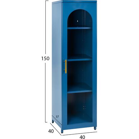 ΜΕΤΑΛΛΙΚΟ ΨΗΛΟ ΝΤΟΥΛΑΠΙ ΒΙΤΡΙΝΑ CARIL HM9570.04 ΜΠΛΕ 40x37,5-40x150Υεκ.