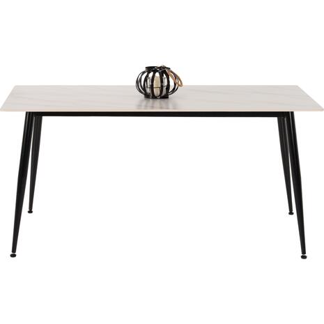 ΤΡΑΠΕΖΙ ΤΡΑΠΕΖΑΡΙΑΣ SINTERED STONE TOM HM8588.02 WHITE MARBLE 160x90x76Y εκ.