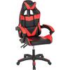 ΠΟΛΥΘΡΟΝΑ GAMING EFFRON HM1186.01 PU ΜΑΥΡΟ ΚΟΚΚΙΝΟ 64x61x118Yεκ. (Μαύρο)