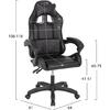 ΠΟΛΥΘΡΟΝΑ GAMING EFFRON HM1186.02 PU ΣΕ ΜΑΥΡΟ ΧΡΩΜΑ 64x61x118Yεκ. (Μαύρο)