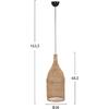 ΦΩΤΙΣΤΙΚΟ ΟΡΟΦΗΣ CARBOY HM7884 ΚΡΕΜΑΣΤΟ ΑΠΟ RATTAN ΣΕ ΦΥΣΙΚΟ ΧΡΩΜΑ Φ28x163,5Yεκ.