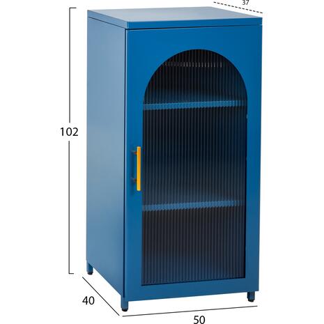 ΜΕΤΑΛΛΙΚΟ ΝΤΟΥΛΑΠΙ ΒΙΤΡΙΝΑ CARIL HM9569.04 ΜΠΛΕ 50x37-40x102Yεκ.