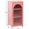 ΜΕΤΑΛΛΙΚΟ ΝΤΟΥΛΑΠΙ ΒΙΤΡΙΝΑ CARIL HM9569.03 PASTEL ΡΟΖ 50x37-40x102Y εκ.