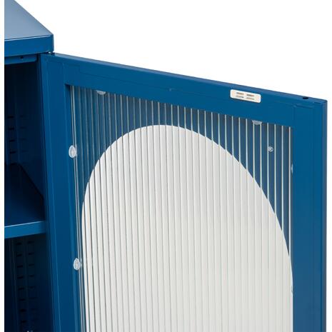 ΜΕΤΑΛΛΙΚΟ ΝΤΟΥΛΑΠΙ ΒΙΤΡΙΝΑ CARIL HM9569.04 ΜΠΛΕ 50x37-40x102Yεκ.