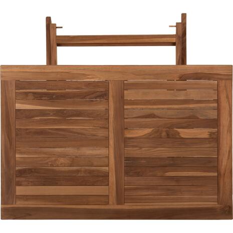 ΤΡΑΠΕΖΙ ΤΡΑΠΕΖΑΡΙΑΣ KENDALL ΠΤΥΣΣΟΜΕΝΟ HM9542 TEAK ΣΕ ΦΥΣΙΚΟ ΧΡΩΜΑ 120x80x75Yεκ.
