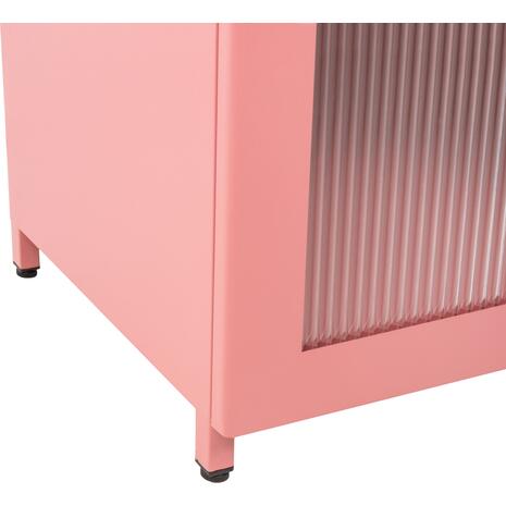 ΜΕΤΑΛΛΙΚΟ ΝΤΟΥΛΑΠΙ ΒΙΤΡΙΝΑ CARIL HM9569.03 PASTEL ΡΟΖ 50x37-40x102Y εκ.