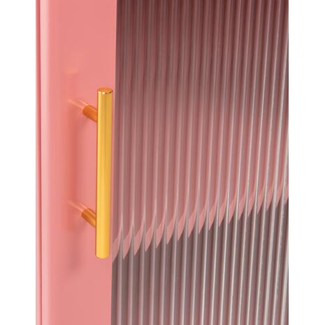 ΜΕΤΑΛΛΙΚΟ ΝΤΟΥΛΑΠΙ ΒΙΤΡΙΝΑ CARIL HM9569.03 PASTEL ΡΟΖ 50x37-40x102Y εκ.