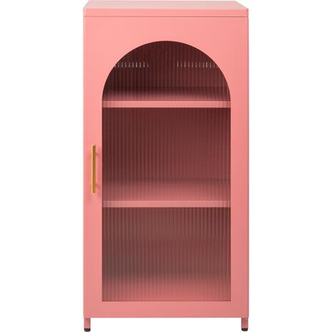 ΜΕΤΑΛΛΙΚΟ ΝΤΟΥΛΑΠΙ ΒΙΤΡΙΝΑ CARIL HM9569.03 PASTEL ΡΟΖ 50x37-40x102Y εκ.