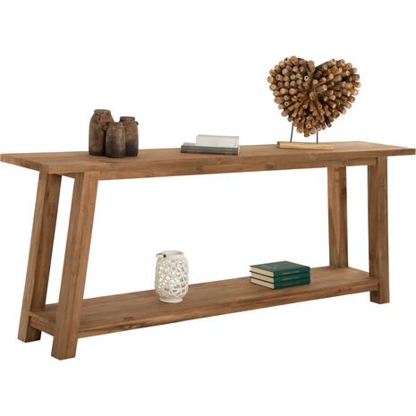 ΚΟΝΣΟΛΑ ΧΩΡΙΣ ΣΥΡΤΑΡΙ ΑΠΟ ΑΝΑΚΥΚΛΩΜΕΝΟ ΞΥΛΟ ΤΕΑΚ HM9554 240x45x91Υεκ.