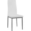 ΚΑΡΕΚΛΑ ΜΕΤΑΛΛΙΚΗ LADY HM0037.11 ΛΕΥΚΟ PU ΜΕΤΑΛΛΙΚΟ ΣΚΕΛΕΤΟ K/D 40x48x95 εκ. (σετ 4 τεμαχίων)