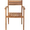 ΠΟΛΥΘΡΟΝΑ ERIETTA ΞΥΛΟ TEAK ΣΤΟΙΒΑΖΟΜΕΝΗ HM9534 ΣΕ ΦΥΣΙΚΟ ΧΡΩΜΑ 60x54x87Y εκ.