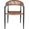 ΠΟΛΥΘΡΟΝΑ ΑΛΟΥΜΙΝΙΟΥ HM5854.15 ΜΑΥΡΗ PΕ RATTAN ΚΑΦΕ 56x60x78 εκ.
