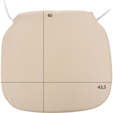 ΜΑΞΙΛΑΡΙ TIFFANYS HM8058.41FC ΜΕ ΥΦΑΣΜΑ WATER REPELLENT ΛΕΥΚΟ 43,5x40x3Υεκ.