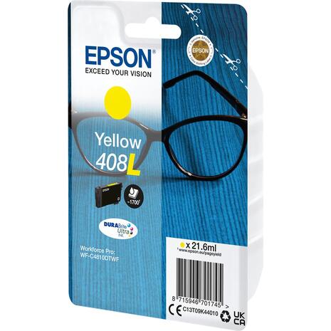 Μελάνι εκτυπωτή InkJet Epson 408L  21,6ml Yellow (C13T09K44010) (Yellow)