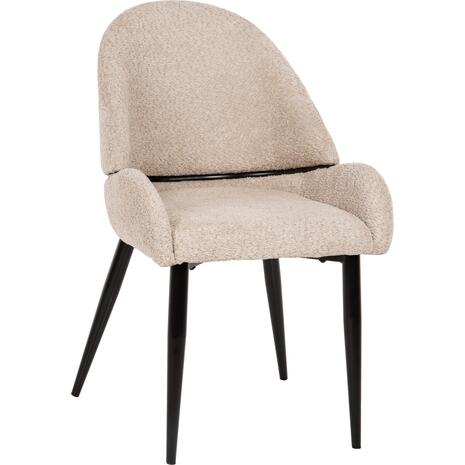 ΚΑΡΕΚΛΑ SARKY HM8585.02 ΥΦΑΣΜΑ ΜΠΟΥΚΛΕ ΕΚΡΟΥ ΜΕ ΜΕΤΑΛΛΙΚΑ ΠΟΔΙΑ 56x64x88Yεκ. (σετ 2 τεμαχίων) (Εκρού)