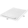 ΑΝΩΣΤΡΩΜΑ HM670.06 ΜΕ FOAM ΛΕΥΚΟ 160x200x5Y εκ.
