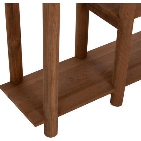 ΚΟΝΣΟΛΑ KUTAI HM9638 ΑΝΑΚΥΚΛΩΜΕΝΟ ΞΥΛΟ ΤΕΑΚ ΣΕ ΦΥΣΙΚΟ RUSTIC 120x35x80Yεκ.