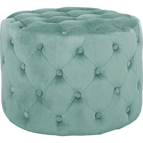 ΣΚΑΜΠΟ KASSIE ΦΥΣΤΙΚΙ ΒΕΛΟΥΔΟ ΤΥΠΟΥ CHESTERFIELD HM8406.07 Φ60X43Υ εκ. (φυστικί)