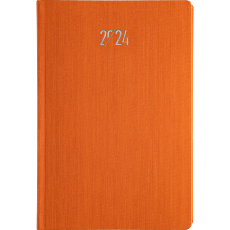 Ημερολόγιο ημερήσιο Tucana_D 14x21 2024 με ημιεύκαμπτο εξώφυλλο πορτοκαλί