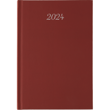Ημερολόγιο ημερήσιο Classic_G 10x14εκ 2024 με σκληρό εξώφυλλο κόκκινο