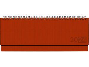 Ημερολόγιο πλάγιο εβδομαδιαίο σπιράλ 10,5x29 2024 πορτοκαλί