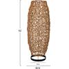 ΦΩΤΙΣΤΙΚΟ ΔΑΠΕΔΟΥ HM7877 RATTAN ΣΕ ΦΥΣΙΚΟ ΧΡΩΜΑ Φ24x62Yεκ.