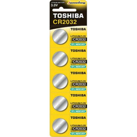 Αλκαλική μπαταρία TOSHIBA λιθίου CR2032 (1 τεμάχιο)