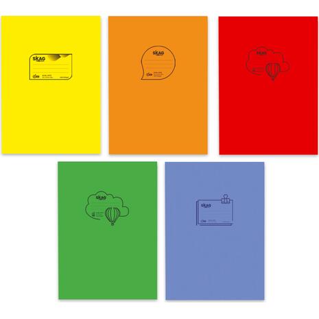 Τετράδιο Skag "P.P. ΔΙΑΦΑΝΗ" 50 Φύλλων A4 Ριγέ Διάφορα Χρώματα (Διάφορα σχέδια)