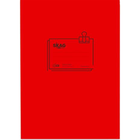 Τετράδιο Skag "P.P. ΔΙΑΦΑΝΗ" 50 Φύλλων 17x25 Ριγέ Κόκκινο (Κόκκινο)