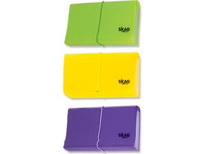 Γραμματιοθήκη SKAG με λάστιχo 13 θέσεων μικρή 14,5Χ26,5cm σε διάφορα χρώματα