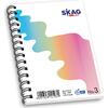 Μπλοκ Σπιράλ Skag "High Notes" No3 Ριγέ 105x148mm σε διάφορα σχέδια