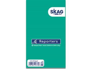 Μπλοκ σημειώσεων Skag Reporters κολλητό "Overlap" No4 Λευκό 50 Φύλλων 113x194mm