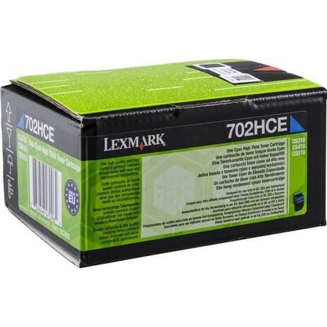 Τόνερ εκτυπωτή Lexmark 70C2HCE Cyan 3.000 σελίδες 702HC CS310/410/510 (Cyan)