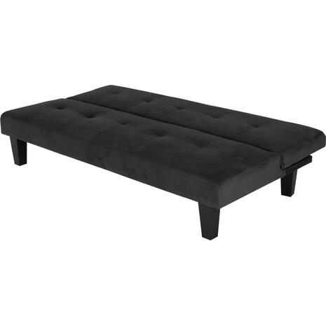 ΚΑΝΑΠΕΣ ΚΡΕΒΑΤΙ ODESSA HM3000.14 ΜΑΥΡΟ ΒΕΛΟΥΔΟ 180x83x75Y εκ.