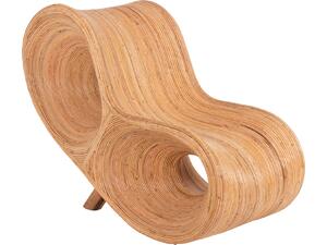 ΠΟΛΥΘΡΟΝΑ CURVY LOUNGE HM9645.01 ΑΠΟ RATTAN ΣΕ ΦΥΣΙΚΗ ΑΠΟΧΡΩΣΗ 63x128x97Y εκ.