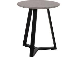 ΒΟΗΘΗΤΙΚΟ ΤΡΑΠΕΖΑΚΙ ROCKET HM9587.02 MDF ΓΚΡΙ ΜΑΡΜΑΡΟ-ΜΑΥΡΗ ΜΕΤΑΛΛΙΚΗ ΒΑΣΗ Φ45x55Υεκ.