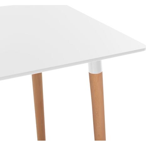ΤΡΑΠΕΖΙ MINIMAL HM008.01 ΛΕΥΚΟ MDF, ΞΥΛΙΝΑ ΠΟΔΙΑ ΟΞΙΑ, 120Χ80X73Υ ΕΚ.