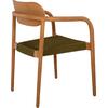 ΠΟΛΥΘΡΟΝΑ OSLO HM9636.05 ΞΥΛΟ TEAK ΦΥΣΙΚΟ & ΠΡΑΣΙΝΟ ΣΧΟΙΝΙ 55x54x80Yεκ.