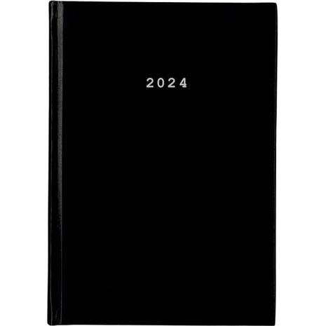 Ημερολόγιο ημερήσιο δετό NEXT Basic 17x25cm 2024 μαύρο