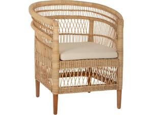 ΠΟΛΥΘΡΟΝΑ MALAWI HM9635.04 ΞΥΛΟ ΜΑΟΝΙ ΕΠΕΝΔΥΣΗ RATTAN ΛΕΥΚΟ ΜΑΞΙΛΑΡΙ ΚΑΘΙΣΜΑΤΟΣ 80x70x86Υεκ.