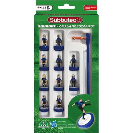 Ομάδα ποδοσφαίρου Subbuteo σε διάφορα σχέδια