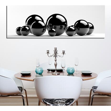 ΠΙΝΑΚΑΣ ΚΑΜΒΑΣ BLACK AND WHITE HM7198.02 80x3x30 εκ.