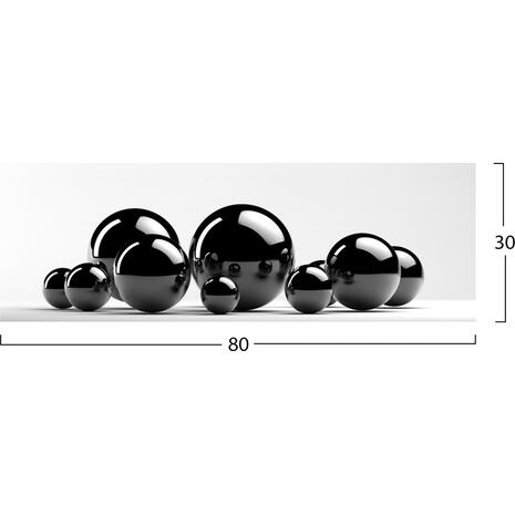 ΠΙΝΑΚΑΣ ΚΑΜΒΑΣ BLACK AND WHITE HM7198.02 80x3x30 εκ.