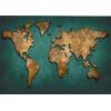 ΠΙΝΑΚΑΣ ΚΑΜΒΑΣ WORLD MAP HM7197.01 100X3X70 εκ.