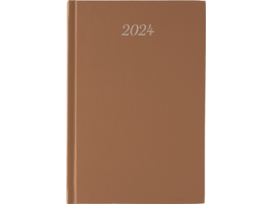 Ημερολόγιο ημερήσιο Classic_H 17x24 2024 με σκληρό εξώφυλλο καφέ