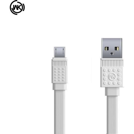 Καλώδιο φόρτισης WK USB 2.0 to micro USB White 1m WDC-070 3A