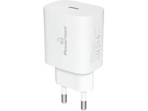 Φορτιστής τοίχου χωρίς καλώδιο Powertech PT-1091, USB-C, PD 20W, λευκός (PT-1091)