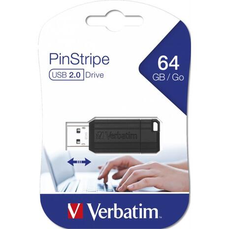 Usb 64GB Verbatim pinstripe usb 2.0 drive